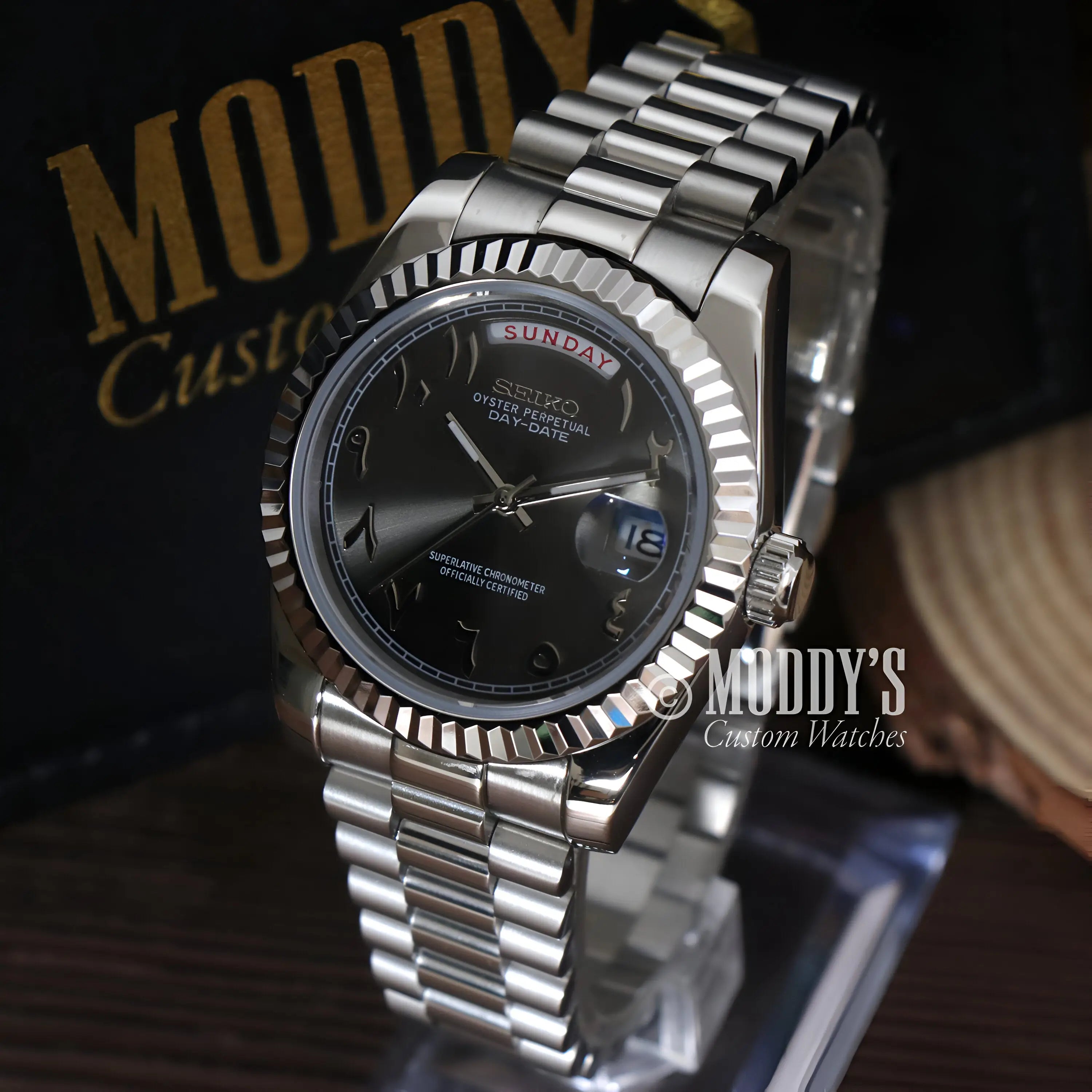 Seikojust | Daydate Arabic Deep Grey