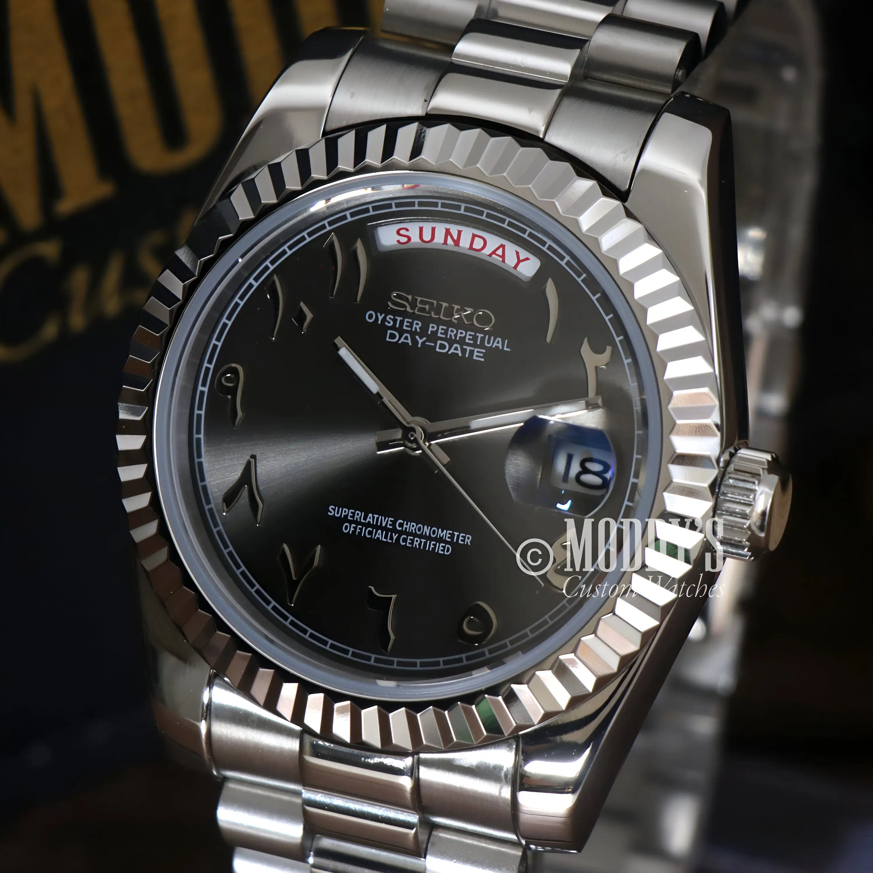 Seikojust | Daydate Arabic Deep Grey