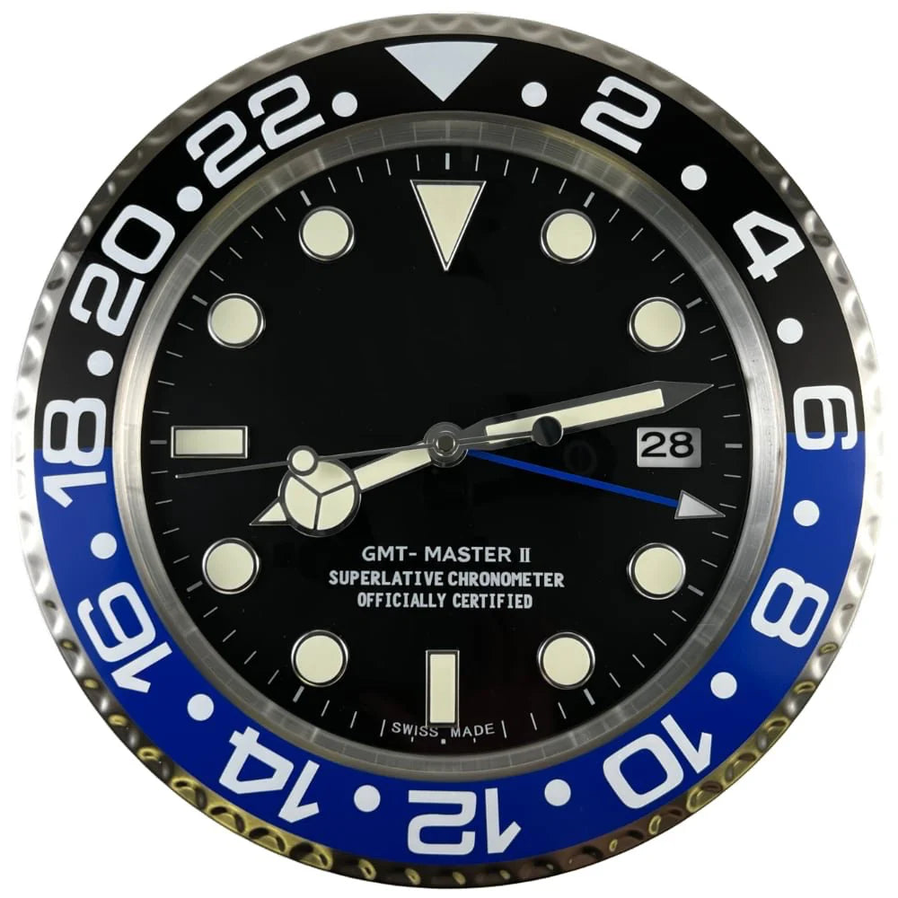 Rolex Gmt Master 2 Batman Wall Clock