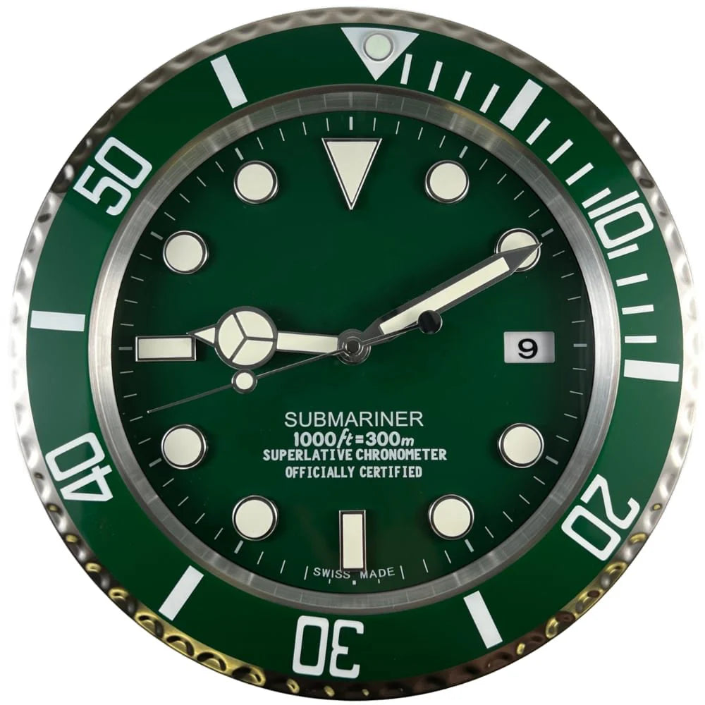 Rolex Submariner Hulk Wall Clock