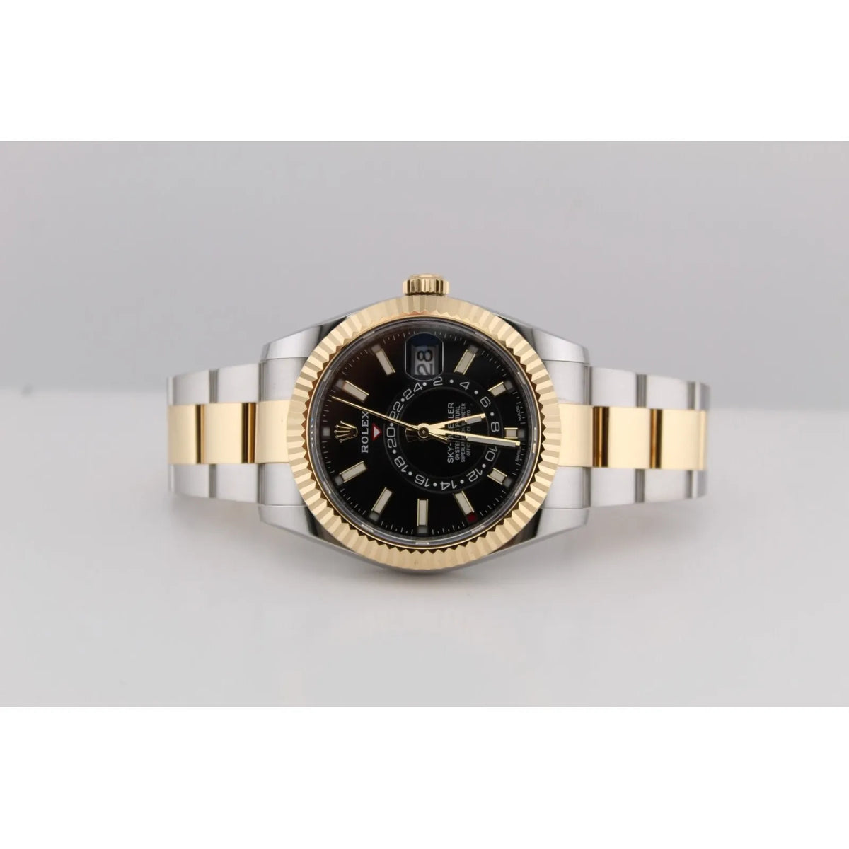 2023 Rolex Sky Dweller 326933 42 mm Black Dial Gold Bi-Metal Oyster Box No Papers