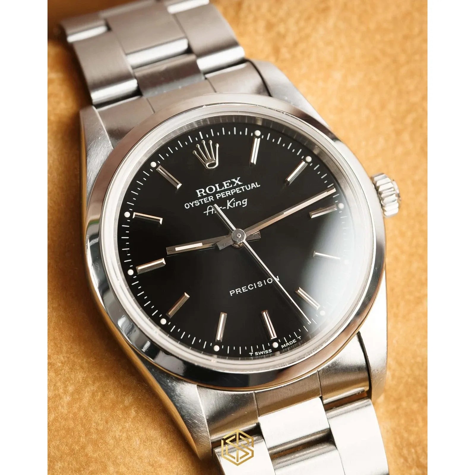 Rolex 14000 Air-King Precision Black Dial 34mm 1995 Full Set Watch