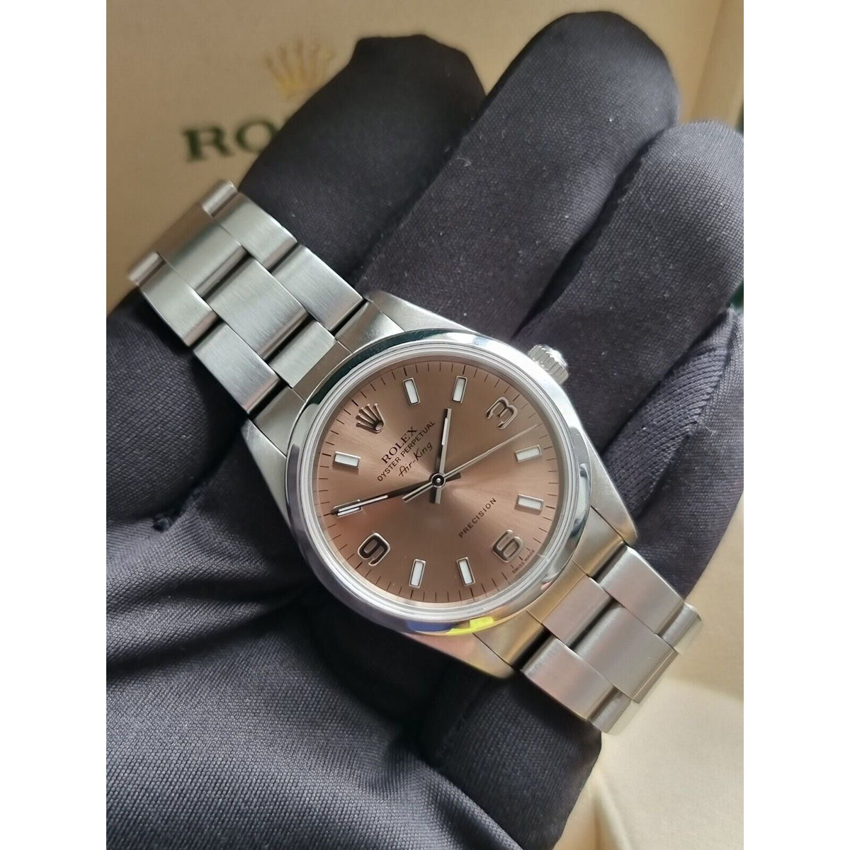 2011 Rolex Airking Salmon Face