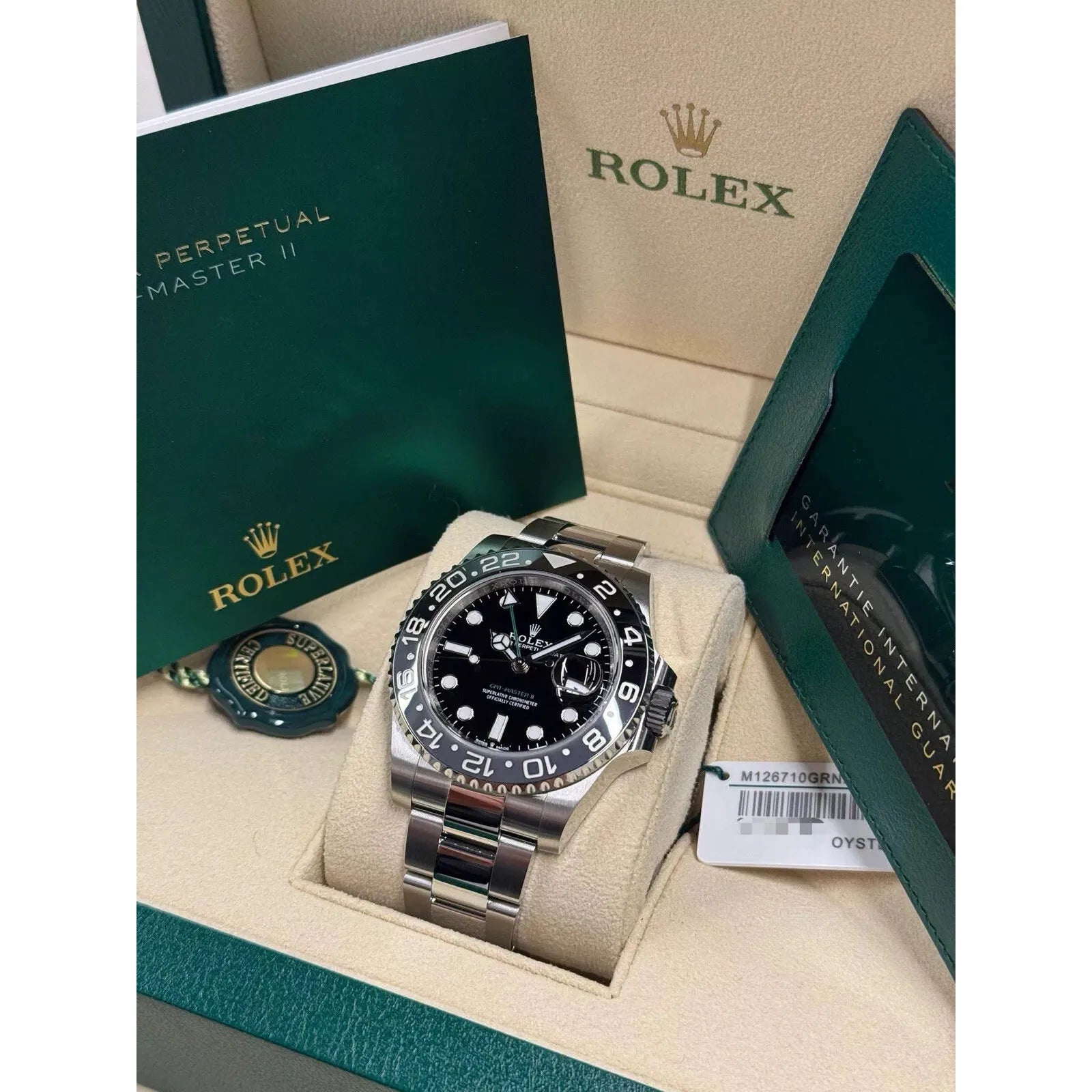 2024 Rolex GMT Master II Bruce Wayne Oyster 126710GRNR