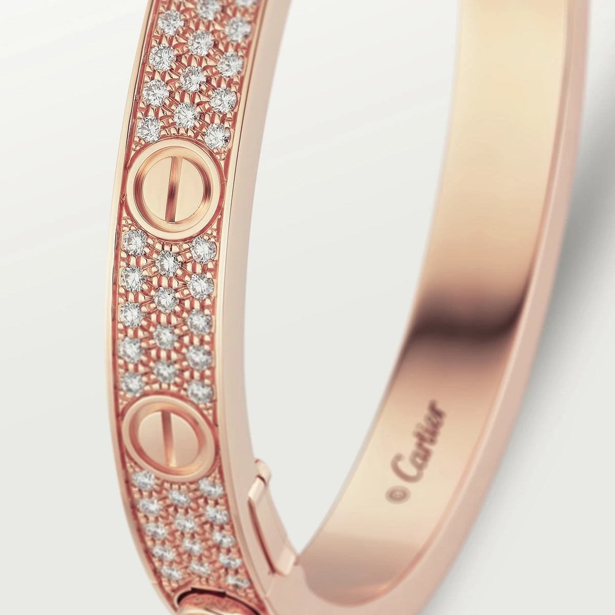 2022 Cartier Love Bracelet Diamond Paved Size 18