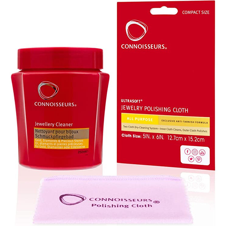 Connoisseurs Gold Jewellery Cleaner Gold Cleaner for Jewellery With Polishing Cloth